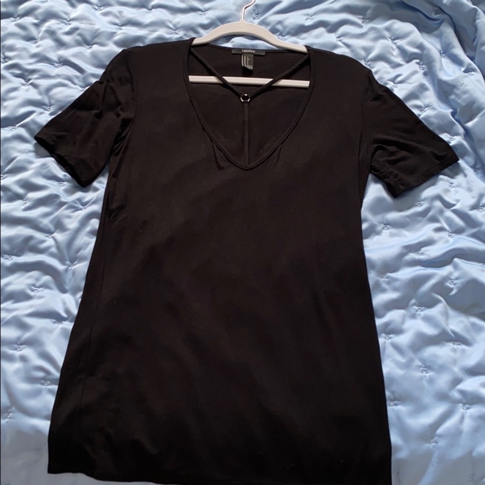 Black Forever 21 Tshirt Dress